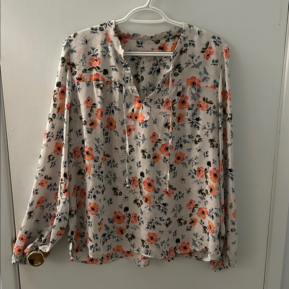 LOFT Floral Blouse